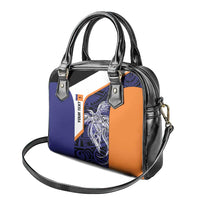 Personalised PNG New Ireland Shoulder Handbag Bird of Paradise Tattoo Flag Motif - Polynesian Pride