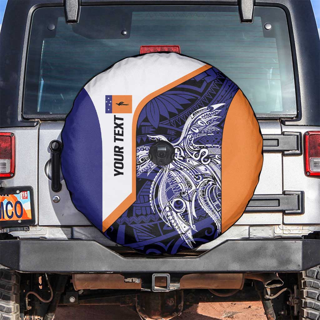 Personalised PNG New Ireland Spare Tire Cover Bird of Paradise Tattoo Flag Motif - Polynesian Pride
