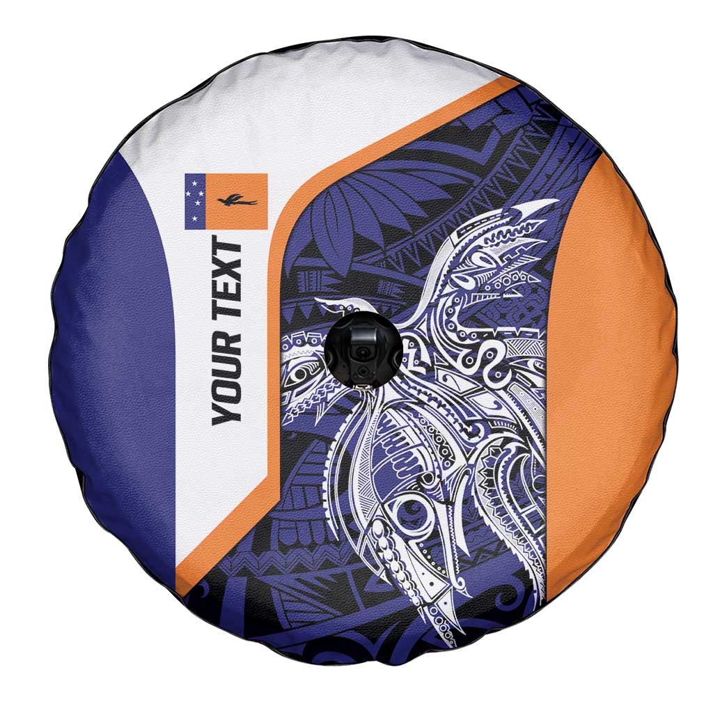 Personalised PNG New Ireland Spare Tire Cover Bird of Paradise Tattoo Flag Motif - Polynesian Pride