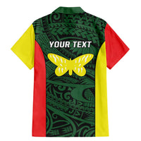 Personalised PNG Oro Province Family Matching Mermaid Dress and Hawaiian Shirt Bird of Paradise Tattoo Flag Motif LT9 - Polynesian Pride