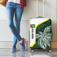 Personalised PNG Oro Province Luggage Cover Bird of Paradise Tattoo Flag Motif - Polynesian Pride