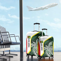 Personalised PNG Oro Province Luggage Cover Bird of Paradise Tattoo Flag Motif - Polynesian Pride