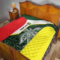 Personalised PNG Oro Province Quilt Bird of Paradise Tattoo Flag Motif - Polynesian Pride