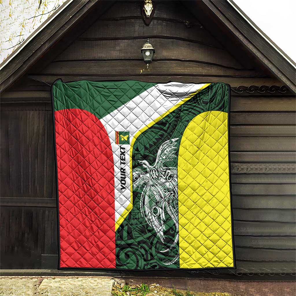 Personalised PNG Oro Province Quilt Bird of Paradise Tattoo Flag Motif - Polynesian Pride