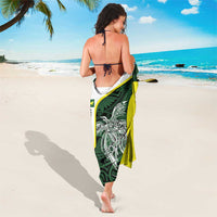 Personalised PNG Oro Province Sarong Bird of Paradise Tattoo Flag Motif - Polynesian Pride