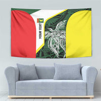 Personalised PNG Oro Province Tapestry Bird of Paradise Tattoo Flag Motif - Polynesian Pride
