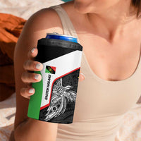 Personalised PNG Southern Highlands Province 4 in 1 Can Cooler Tumbler Bird of Paradise Tattoo Flag Motif LT9 - Polynesian Pride
