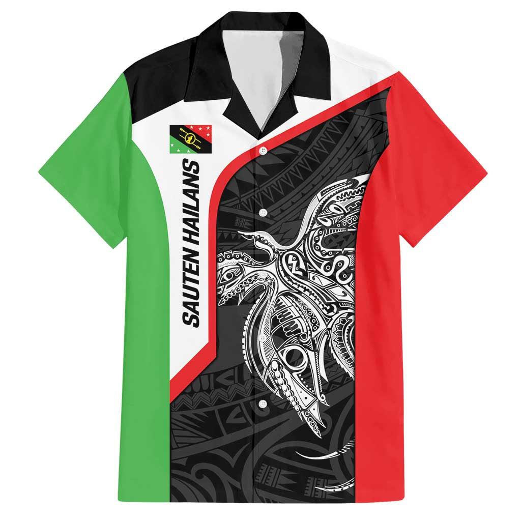 Personalised PNG Southern Highlands Province Hawaiian Shirt Bird of Paradise Tattoo Flag Motif LT9 Red - Polynesian Pride