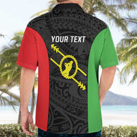 Personalised PNG Southern Highlands Province Hawaiian Shirt Bird of Paradise Tattoo Flag Motif LT9 - Polynesian Pride