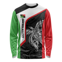 Personalised PNG Southern Highlands Province Long Sleeve Shirt Bird of Paradise Tattoo Flag Motif LT9 Unisex Red - Polynesian Pride