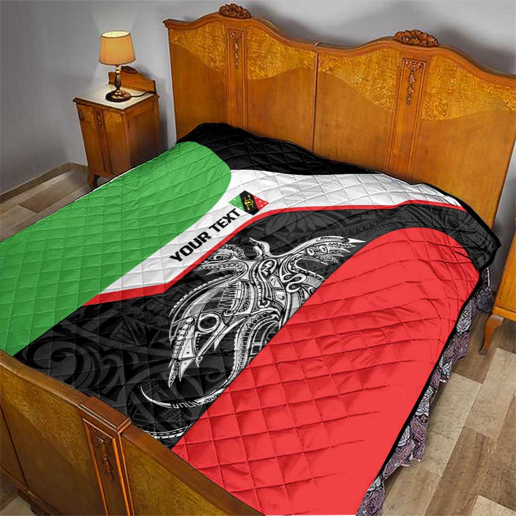 Personalised PNG Southern Highlands Province Quilt Bird of Paradise Tattoo Flag Motif - Polynesian Pride