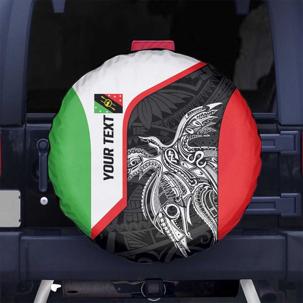 Personalised PNG Southern Highlands Province Spare Tire Cover Bird of Paradise Tattoo Flag Motif - Polynesian Pride