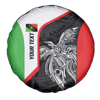 Personalised PNG Southern Highlands Province Spare Tire Cover Bird of Paradise Tattoo Flag Motif - Polynesian Pride