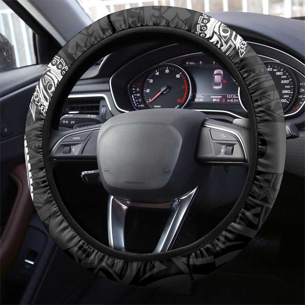 PNG Southern Highlands Province Steering Wheel Cover Bird of Paradise Tattoo Flag Motif - Polynesian Pride