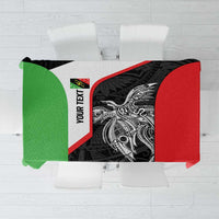 Personalised PNG Southern Highlands Province Tablecloth Bird of Paradise Tattoo Flag Motif LT9 Red - Polynesian Pride