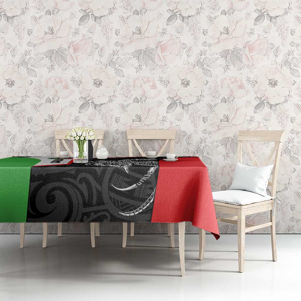 Personalised PNG Southern Highlands Province Tablecloth Bird of Paradise Tattoo Flag Motif LT9 - Polynesian Pride
