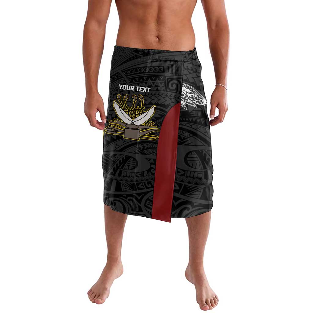 Personalised PNG Western Province Lavalava Bird of Paradise Tattoo Flag Motif - Polynesian Pride