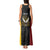 Personalised PNG Western Province Tank Maxi Dress Bird of Paradise Tattoo Flag Motif - Polynesian Pride