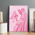 Pacific Girl and Butterfly Cancer Ribbon Personalised Canvas Wall Art
