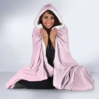 Pacific Girl and Butterfly Cancer Ribbon Personalised Hooded Blanket LT9 - Polynesian Pride