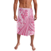 Pacific Girl and Butterfly Cancer Ribbon Personalised Lavalava LT9 Pink - Polynesian Pride