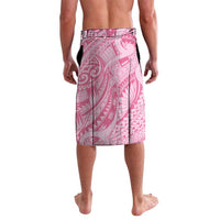 Pacific Girl and Butterfly Cancer Ribbon Personalised Lavalava LT9 - Polynesian Pride