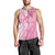 Pacific Girl and Butterfly Cancer Ribbon Personalised Men Tank Top