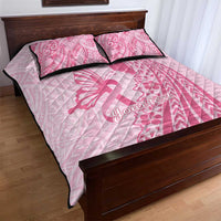 Pacific Girl and Butterfly Cancer Ribbon Personalised Quilt Bed Set LT9 - Polynesian Pride
