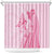 Pacific Girl and Butterfly Cancer Ribbon Personalised Shower Curtain