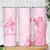 Pacific Girl and Butterfly Cancer Ribbon Personalised Skinny Tumbler