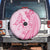 Pacific Girl and Butterfly Cancer Ribbon Personalised Spare Tire Cover