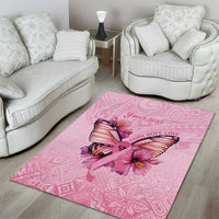 Faith Hope Love Butterfly Ribbon Personalised Area Rug