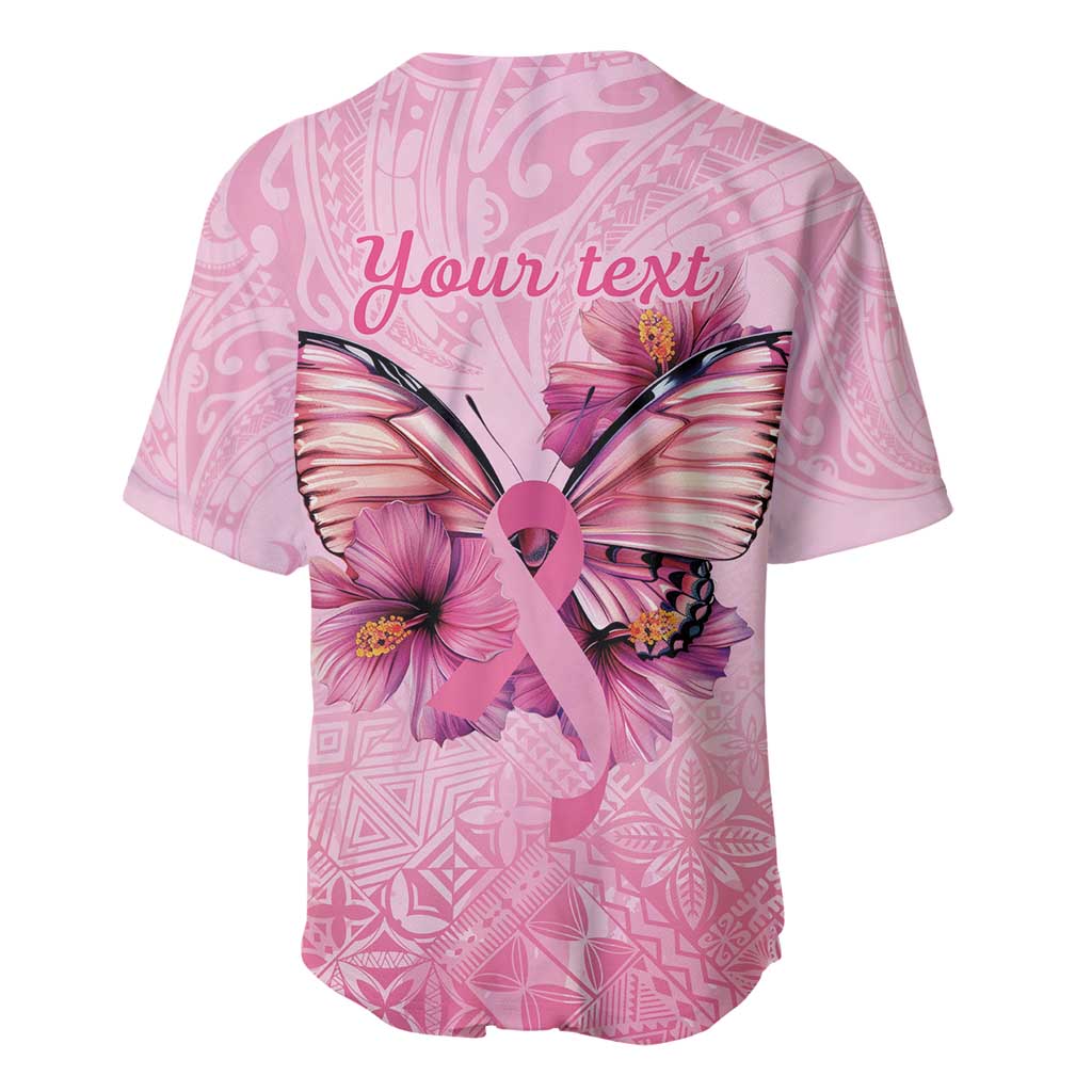 Faith Hope Love Butterfly Ribbon Personalised Baseball Jersey