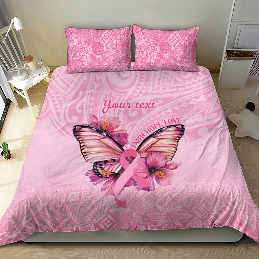 Faith Hope Love Butterfly Ribbon Personalised Bedding Set