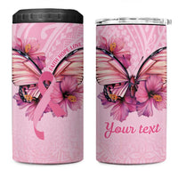Faith Hope Love Butterfly Ribbon Personalised 4 in 1 Can Cooler Tumbler