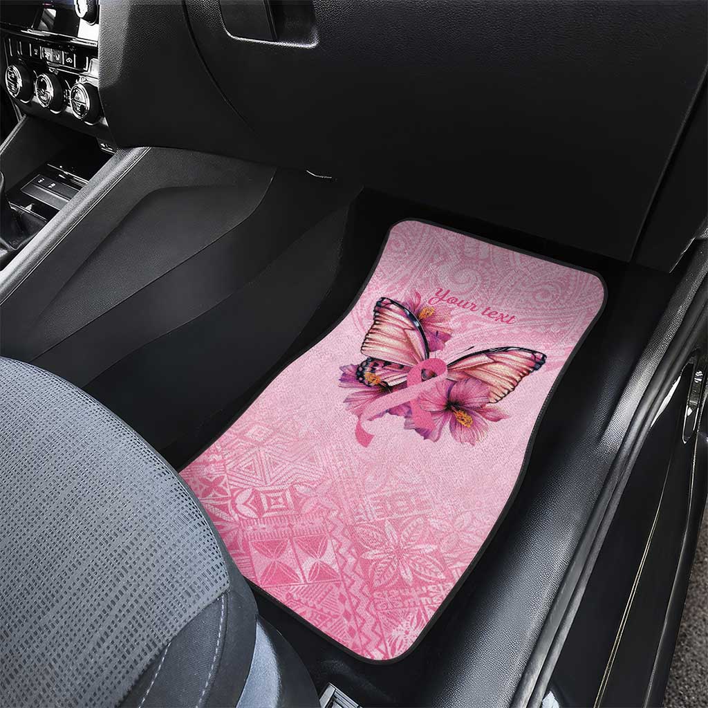 Faith Hope Love Butterfly Ribbon Personalised Car Mats LT9 - Polynesian Pride