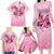 Faith Hope Love Butterfly Ribbon Personalised Family Matching Long Sleeve Bodycon Dress and Hawaiian Shirt