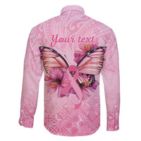 Faith Hope Love Butterfly Ribbon Personalised Family Matching Mermaid Dress and Hawaiian Shirt