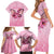 Faith Hope Love Butterfly Ribbon Personalised Family Matching Short Sleeve Bodycon Dress and Hawaiian Shirt