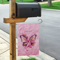 Faith Hope Love Butterfly Ribbon Personalised Garden Flag LT9 - Polynesian Pride