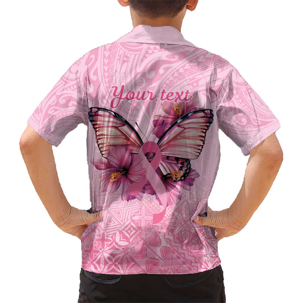 Faith Hope Love Butterfly Ribbon Personalised Hawaiian Shirt LT9 - Polynesian Pride