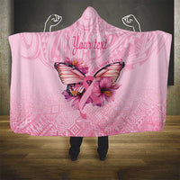 Faith Hope Love Butterfly Ribbon Personalised Hooded Blanket LT9 - Polynesian Pride