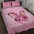 Faith Hope Love Butterfly Ribbon Personalised Quilt Bed Set