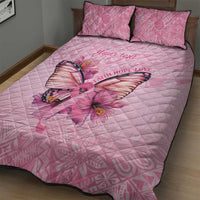 Faith Hope Love Butterfly Ribbon Personalised Quilt Bed Set LT9 - Polynesian Pride