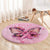 Faith Hope Love Butterfly Ribbon Personalised Round Carpet