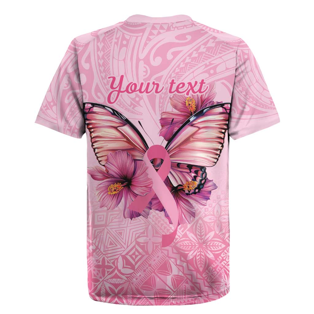 Faith Hope Love Butterfly Ribbon Personalised Rugby Jersey LT9 - Polynesian Pride