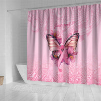 Faith Hope Love Butterfly Ribbon Personalised Shower Curtain