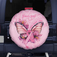 Faith Hope Love Butterfly Ribbon Personalised Spare Tire Cover LT9 - Polynesian Pride