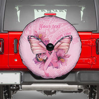 Faith Hope Love Butterfly Ribbon Personalised Spare Tire Cover LT9 - Polynesian Pride