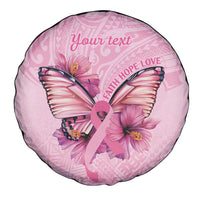 Faith Hope Love Butterfly Ribbon Personalised Spare Tire Cover LT9 - Polynesian Pride